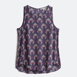 Daniel Rainn Purple Floral Tank Top
